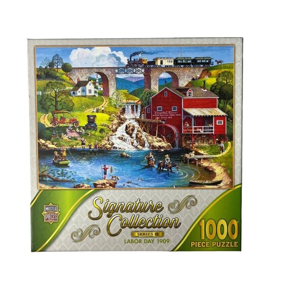 Master Pieces Signature Collection 1000 Piece Labor Day 1909 Jigsaw Puzzle - Picture 1 of 6
